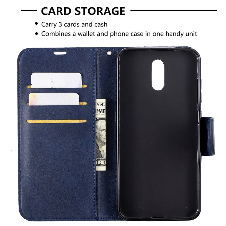 For Nokia 2.3 Retro Lambskin Texture Pure Color Horizontal Flip PU Leather Case with Holder & Card Slots & Wallet & Lanyard