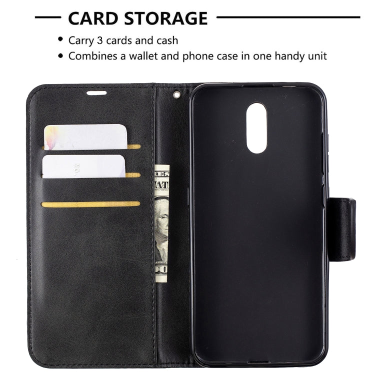 For Nokia 2.3 Retro Lambskin Texture Pure Color Horizontal Flip PU Leather Case with Holder & Card Slots & Wallet & Lanyard