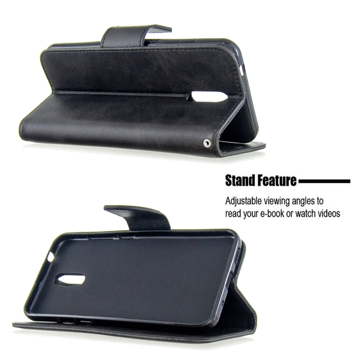 For Nokia 2.3 Retro Lambskin Texture Pure Color Horizontal Flip PU Leather Case with Holder & Card Slots & Wallet & Lanyard