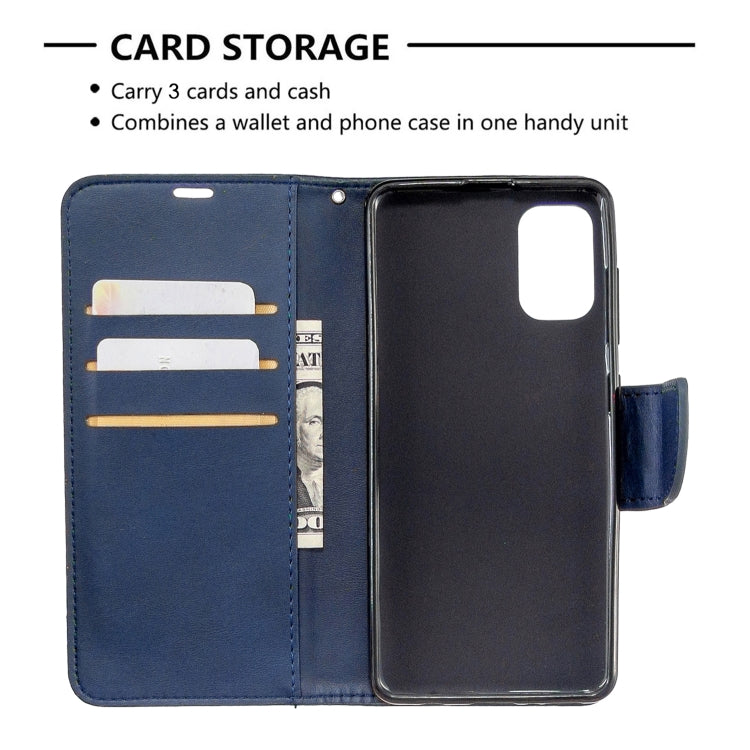 For Galaxy A41 Retro Lambskin Texture Pure Color Horizontal Flip PU Leather Case with Holder & Card Slots & Wallet & Lanyard