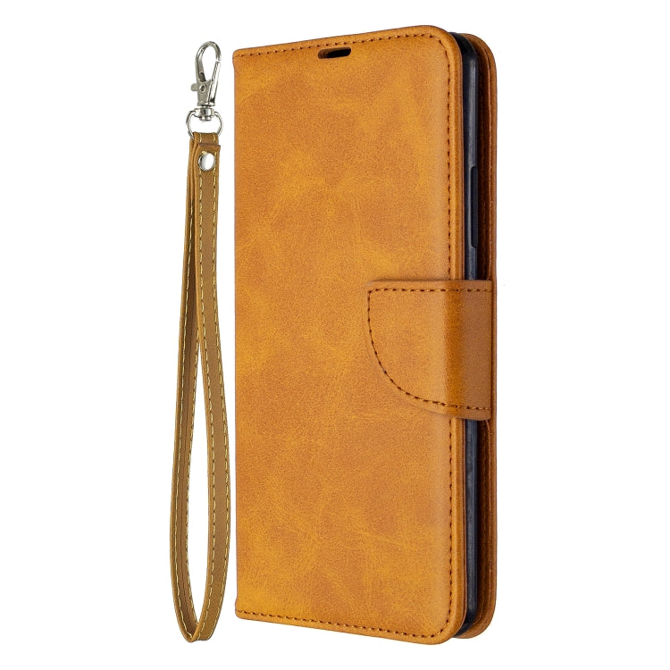 For Galaxy A70e Retro Lambskin Texture Pure Color Horizontal Flip PU Leather Case with Holder & Card Slots & Wallet & Lanyard