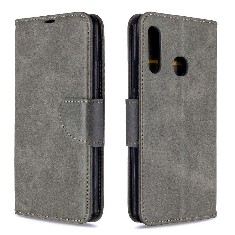 For Galaxy A70e Retro Lambskin Texture Pure Color Horizontal Flip PU Leather Case with Holder & Card Slots & Wallet & Lanyard