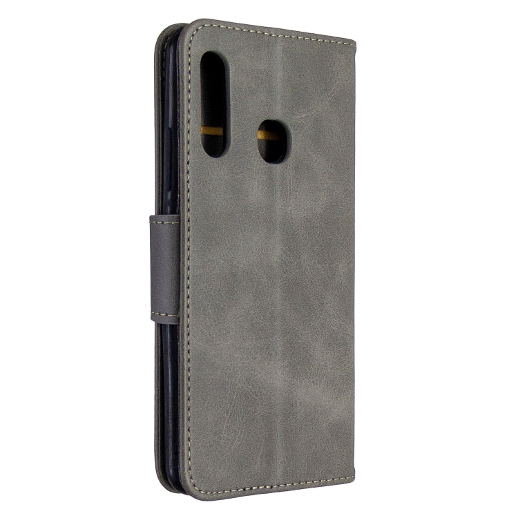 For Galaxy A70e Retro Lambskin Texture Pure Color Horizontal Flip PU Leather Case with Holder & Card Slots & Wallet & Lanyard