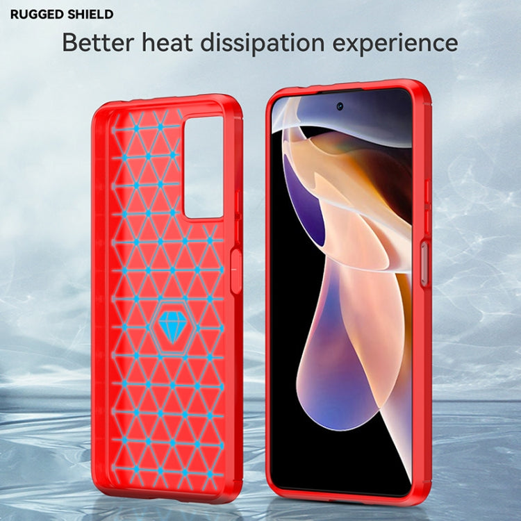 For Xiaomi Redmi Note 11 Pro / Note 11 Pro+ Brushed Texture Carbon Fiber TPU Case