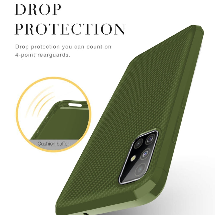 For Galaxy M40s Carbon Fiber Texture Shockproof TPU Protective Case