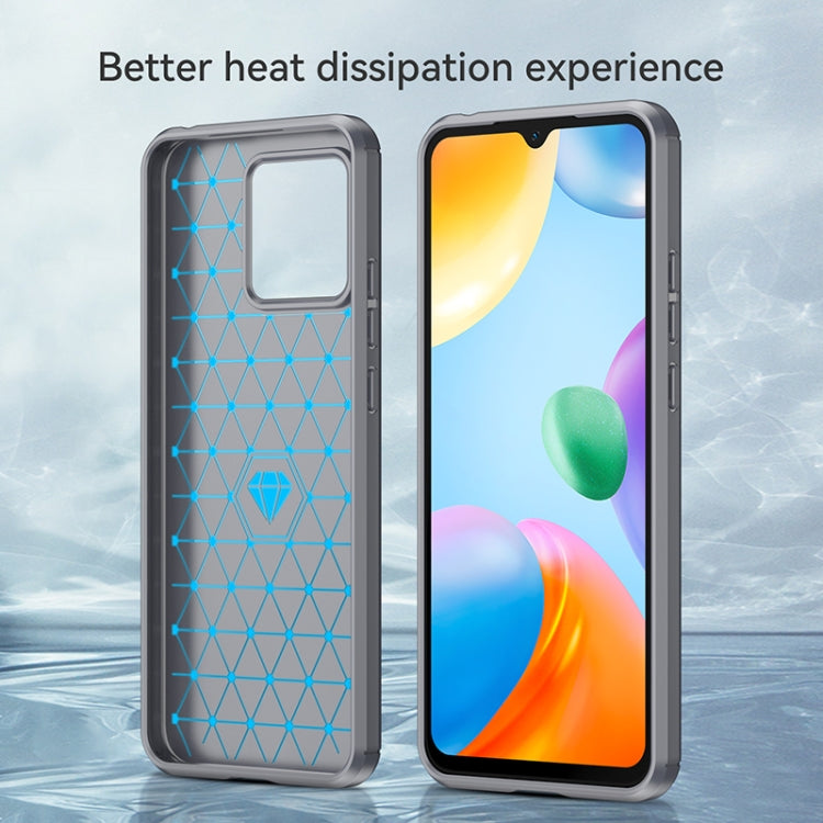 For Xiaomi Redmi 10C Brushed Texture Carbon Fiber TPU Case