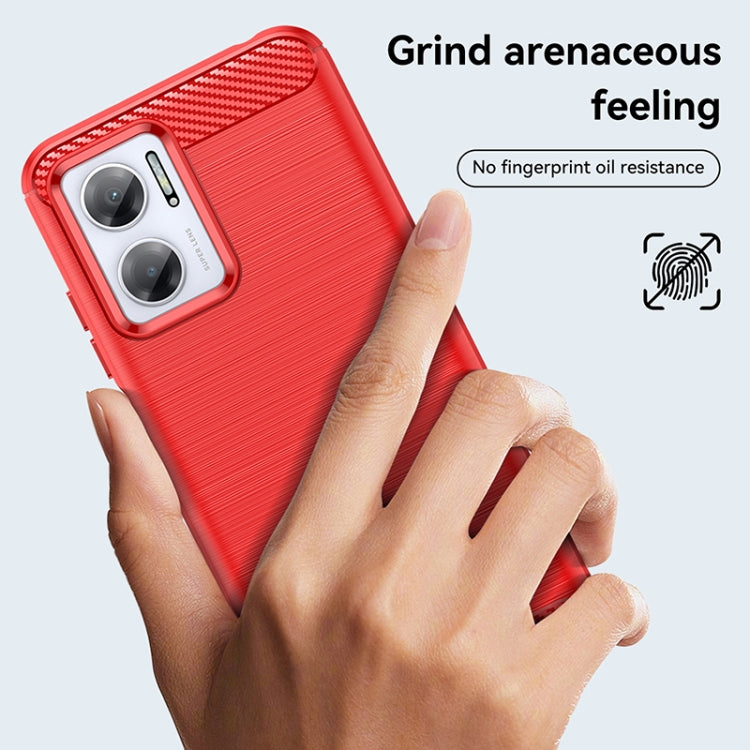 For Xiaomi Redmi 10 5G Brushed Texture Carbon Fiber TPU Case