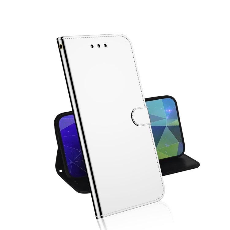 For LG K40S Mirror-like Magnetic Attraction Horizontal Flip Leather Case with Lanyard, Support Holder & Card Slot & Wallet