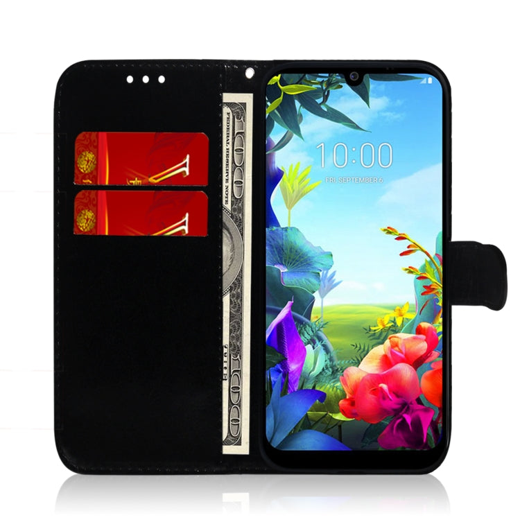 For LG K40S Mirror-like Magnetic Attraction Horizontal Flip Leather Case with Lanyard, Support Holder & Card Slot & Wallet