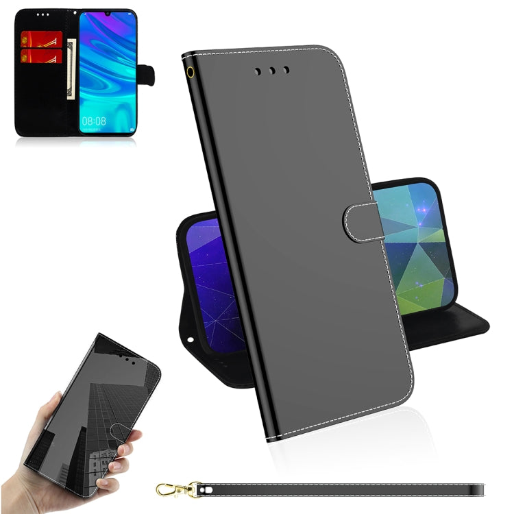For Huawei Enjoy 9s / Honor 10i / 20i / 20 Lite / P Smart Plus 2019 Mirror-like Magnetic Attraction Horizontal Flip Leather Case with Lanyard, Support Holder & Card Slot & Wallet