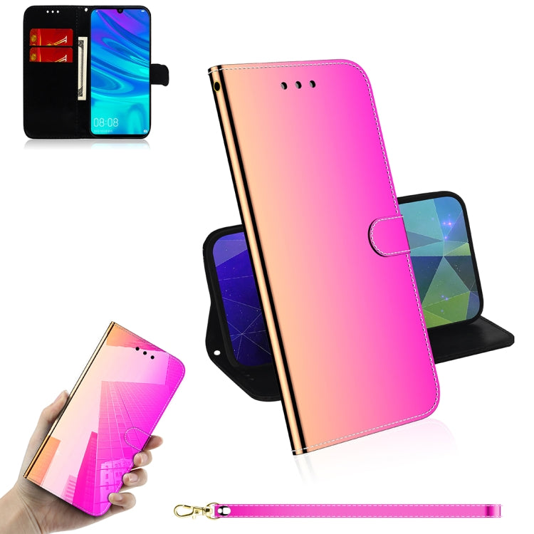 For Huawei Enjoy 9s / Honor 10i / 20i / 20 Lite / P Smart Plus 2019 Mirror-like Magnetic Attraction Horizontal Flip Leather Case with Lanyard, Support Holder & Card Slot & Wallet