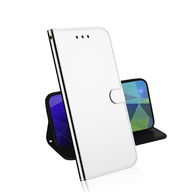 For Motorola Moto E6 Play Mirror-like Magnetic Attraction Horizontal Flip Leather Case with Lanyard, Support Holder & Card Slot & Wallet