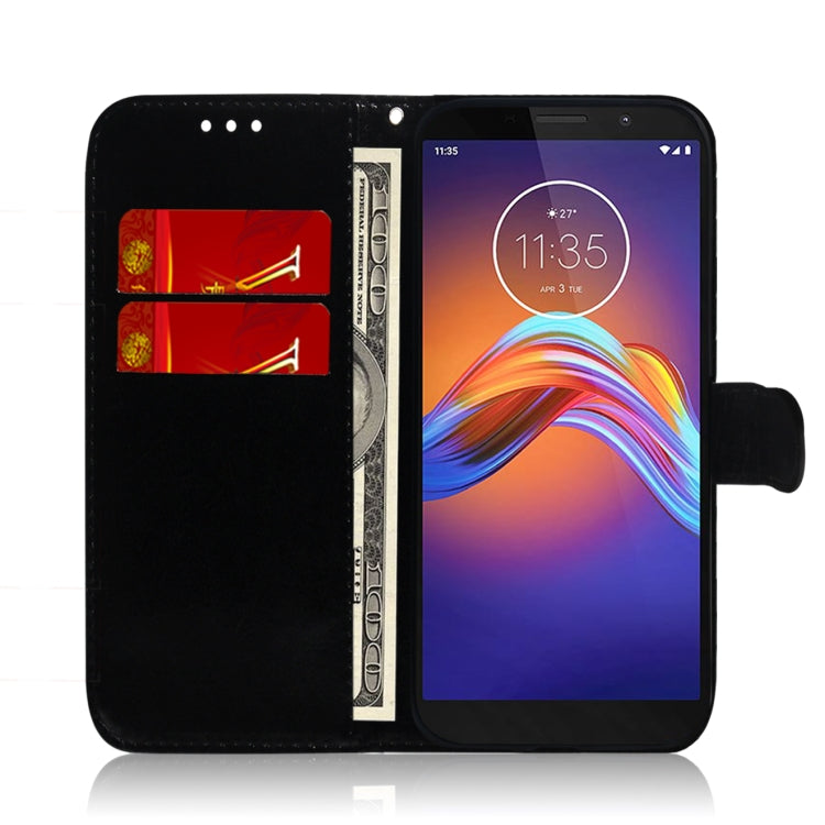 For Motorola Moto E6 Play Mirror-like Magnetic Attraction Horizontal Flip Leather Case with Lanyard, Support Holder & Card Slot & Wallet