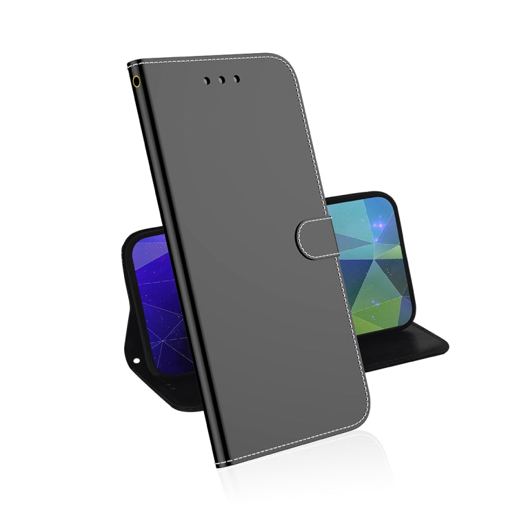 For Motorola Moto G8 Plus Mirror-like Magnetic Attraction Horizontal Flip Leather Case with Lanyard, Support Holder & Card Slot & Wallet