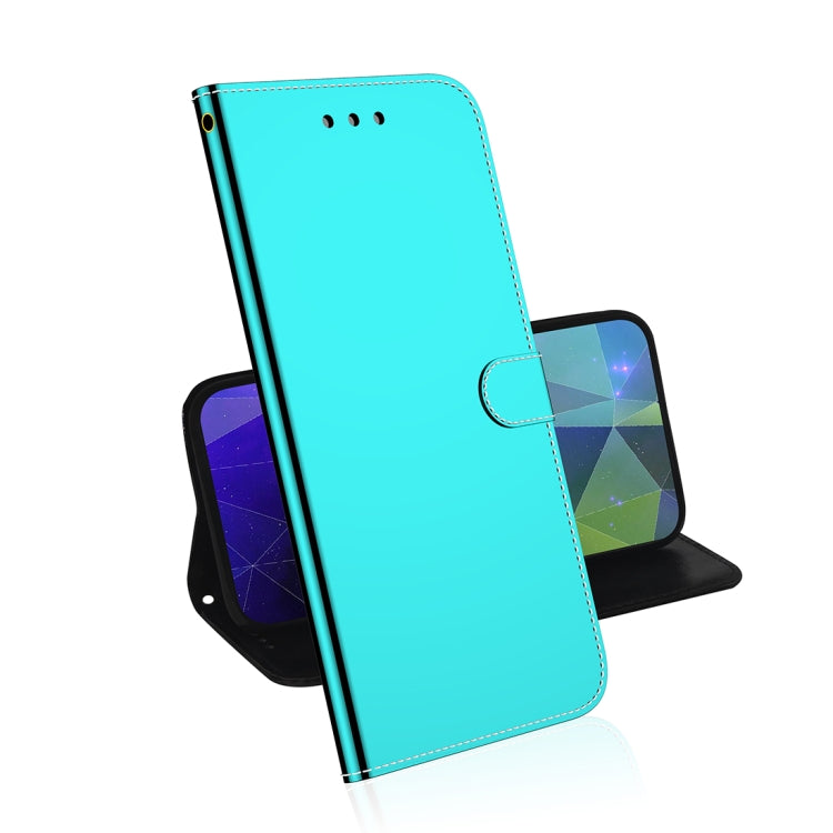 For Motorola Moto G8 Plus Mirror-like Magnetic Attraction Horizontal Flip Leather Case with Lanyard, Support Holder & Card Slot & Wallet