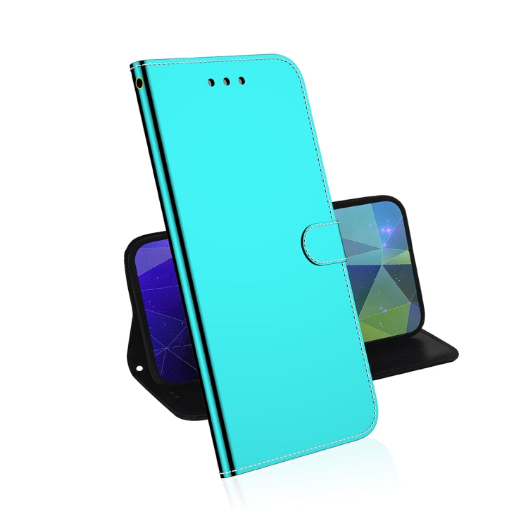 For Galaxy A71 Mirror-like Magnetic Attraction Horizontal Flip Leather Case with Lanyard, Support Holder & Card Slot & Wallet