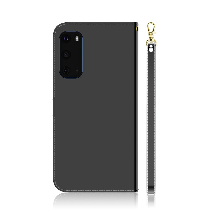 For Galaxy S20 Mirror-like Magnetic Attraction Horizontal Flip Leather Case with Lanyard, Support Holder & Card Slot & Wallet