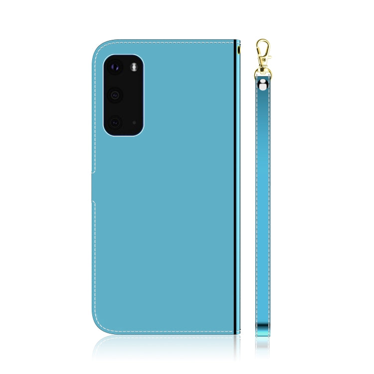 For Galaxy S20 Mirror-like Magnetic Attraction Horizontal Flip Leather Case with Lanyard, Support Holder & Card Slot & Wallet