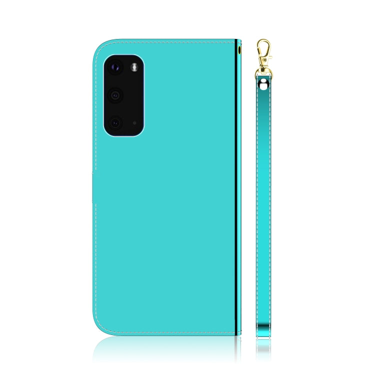 For Galaxy S20 Mirror-like Magnetic Attraction Horizontal Flip Leather Case with Lanyard, Support Holder & Card Slot & Wallet