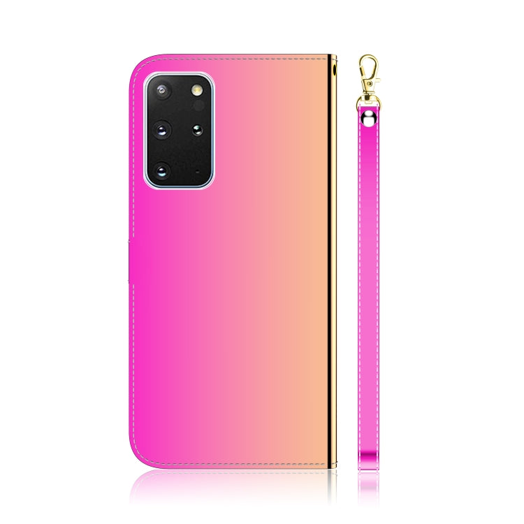 For Galaxy S20+ Mirror-like Magnetic Attraction Horizontal Flip Leather Case with Lanyard, Support Holder & Card Slot & Wallet