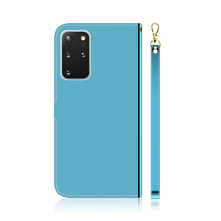 For Galaxy S20+ Mirror-like Magnetic Attraction Horizontal Flip Leather Case with Lanyard, Support Holder & Card Slot & Wallet