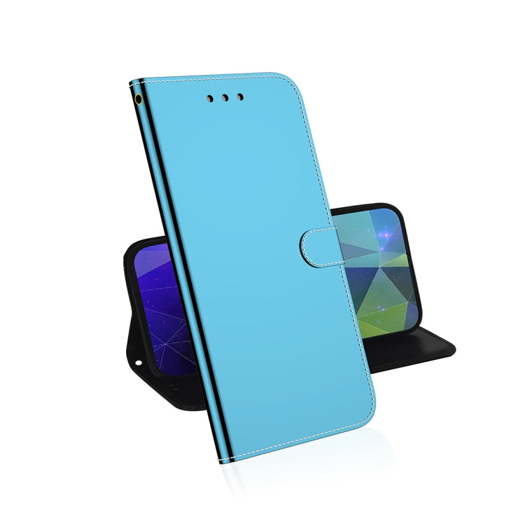For Galaxy S20+ Mirror-like Magnetic Attraction Horizontal Flip Leather Case with Lanyard, Support Holder & Card Slot & Wallet