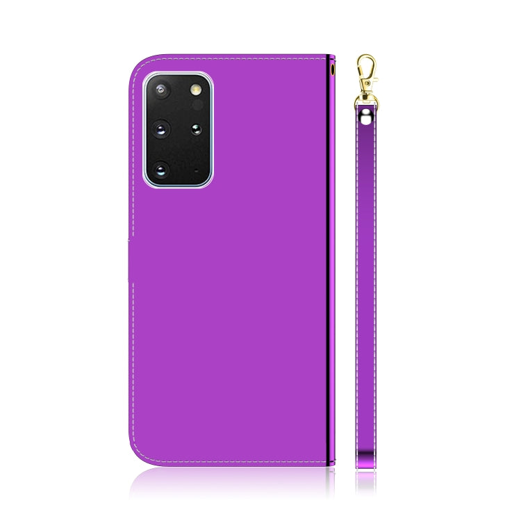 For Galaxy S20+ Mirror-like Magnetic Attraction Horizontal Flip Leather Case with Lanyard, Support Holder & Card Slot & Wallet