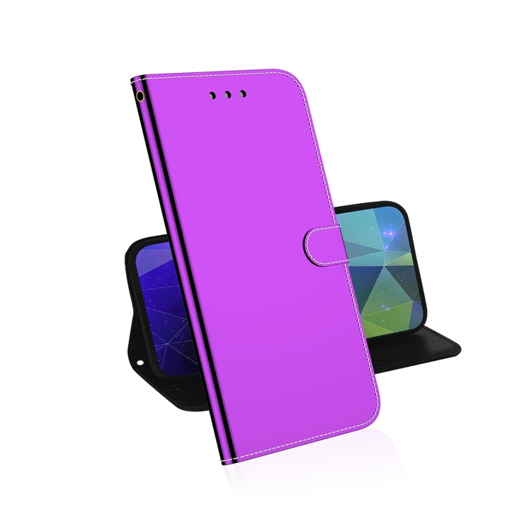 For Galaxy S20+ Mirror-like Magnetic Attraction Horizontal Flip Leather Case with Lanyard, Support Holder & Card Slot & Wallet