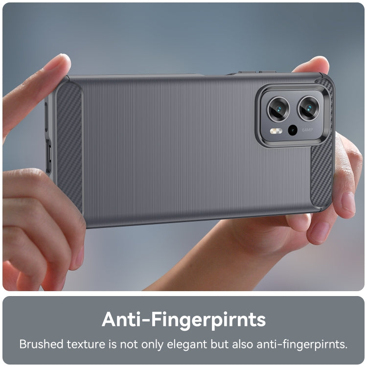 For Xiaomi Redmi Note11T Pro+ 5G Brushed Texture Carbon Fiber TPU Case
