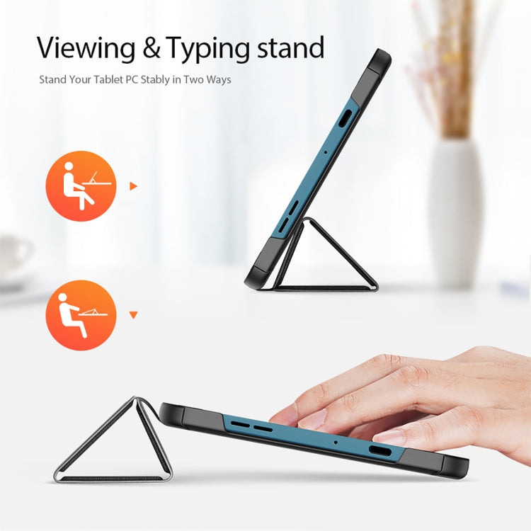 For Nokia T10 DUX DUCIS Domo Series Magnetic Flip Leather Tablet Case