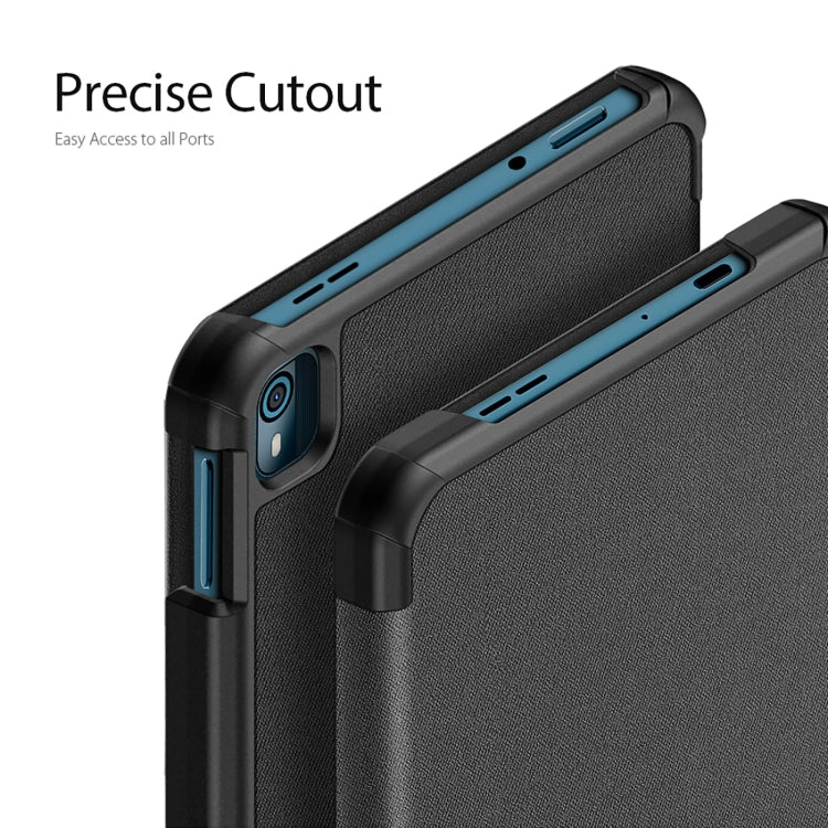 For Nokia T10 DUX DUCIS Domo Series Magnetic Flip Leather Tablet Case