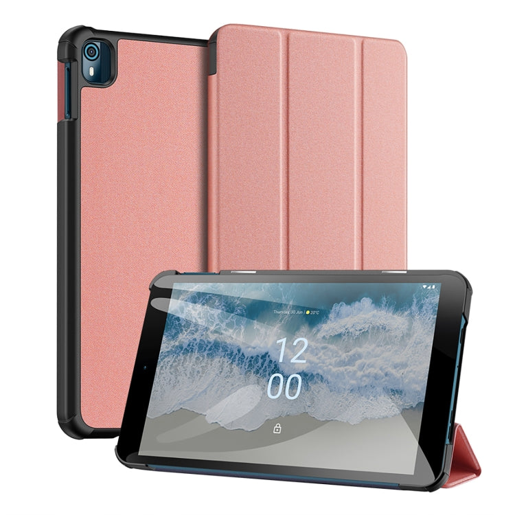 For Nokia T10 DUX DUCIS Domo Series Magnetic Flip Leather Tablet Case