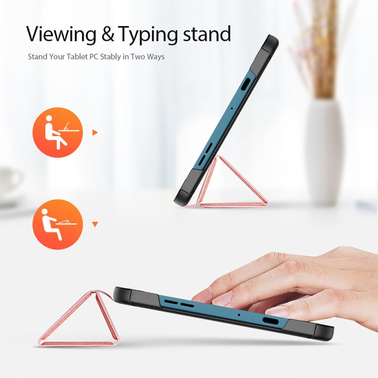 For Nokia T10 DUX DUCIS Domo Series Magnetic Flip Leather Tablet Case