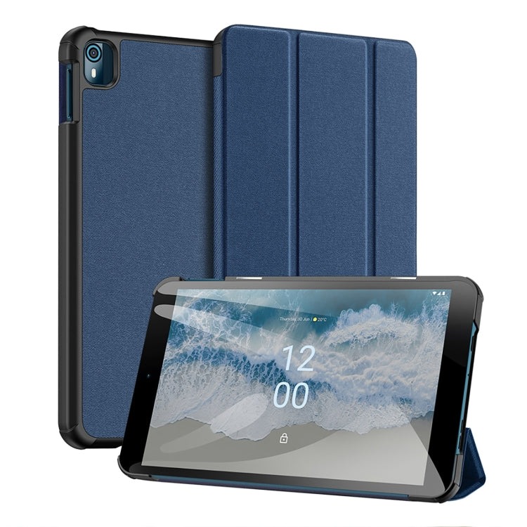 For Nokia T10 DUX DUCIS Domo Series Magnetic Flip Leather Tablet Case