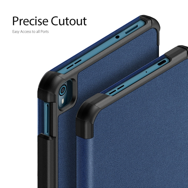 For Nokia T10 DUX DUCIS Domo Series Magnetic Flip Leather Tablet Case
