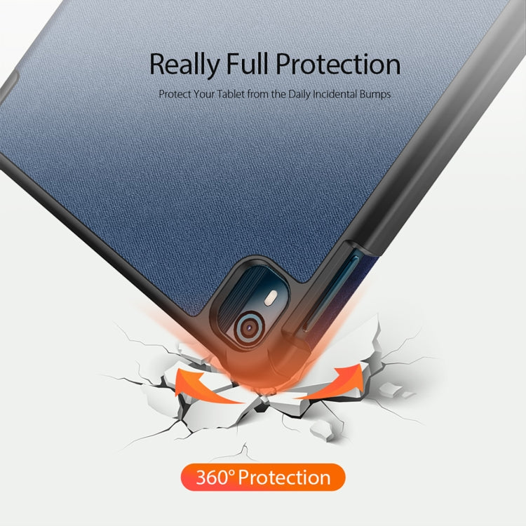 For Nokia T10 DUX DUCIS Domo Series Magnetic Flip Leather Tablet Case
