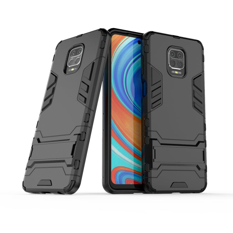 For Xiaomi Redmi Note 9S PC + TPU Shockproof Protective Case with Holder