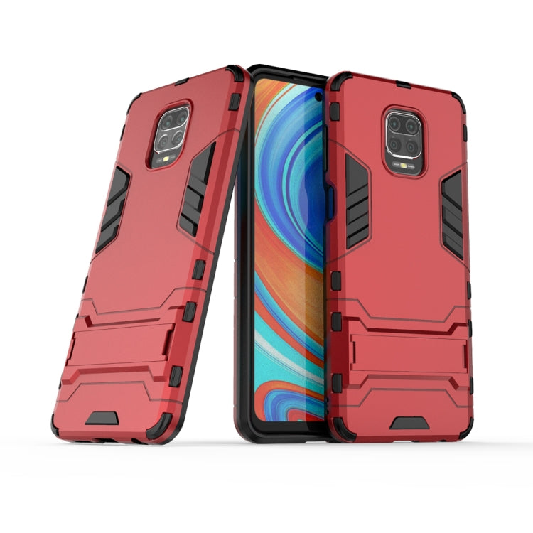 For Xiaomi Redmi Note 9S PC + TPU Shockproof Protective Case with Holder