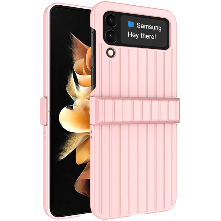 For Samsung Galaxy Z Flip4 5G IMAK JS-3 Series Colorful Vertical Stripe PC Case