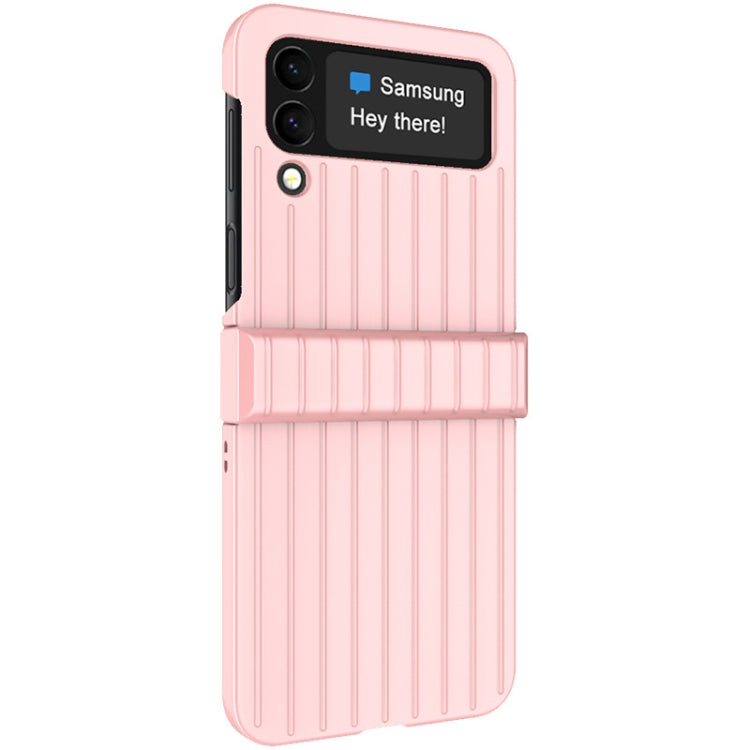 For Samsung Galaxy Z Flip4 5G IMAK JS-3 Series Colorful Vertical Stripe PC Case