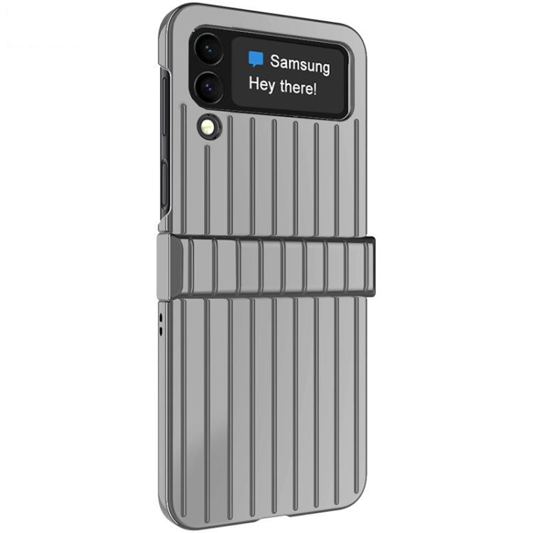 For Samsung Galaxy Z Flip4 5G IMAK JS-3 Series Colorful Vertical Stripe PC Case