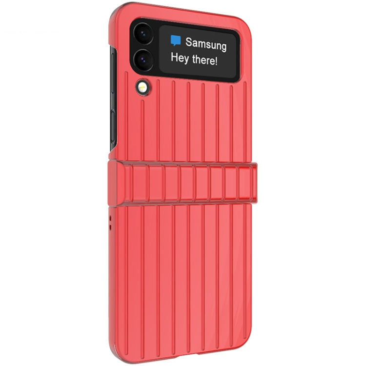 For Samsung Galaxy Z Flip4 5G IMAK JS-3 Series Colorful Vertical Stripe PC Case