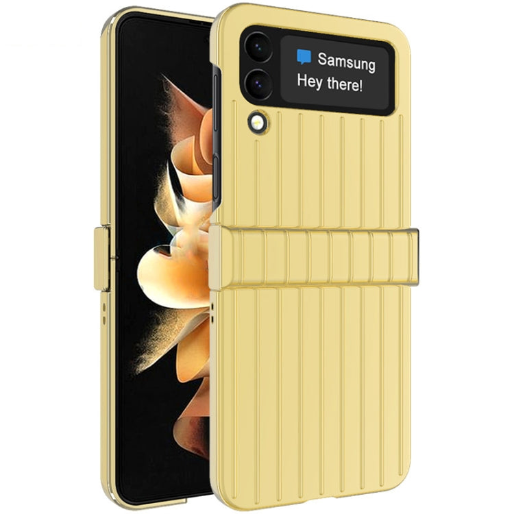 For Samsung Galaxy Z Flip4 5G IMAK JS-3 Series Colorful Vertical Stripe PC Case