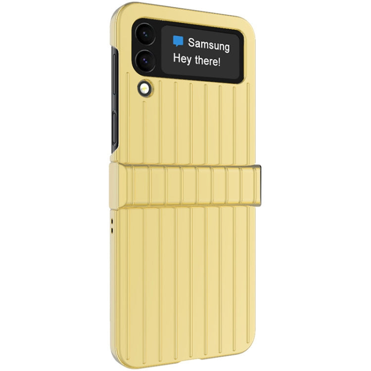 For Samsung Galaxy Z Flip4 5G IMAK JS-3 Series Colorful Vertical Stripe PC Case