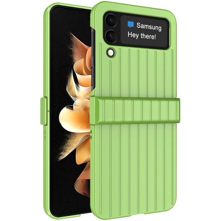 For Samsung Galaxy Z Flip4 5G IMAK JS-3 Series Colorful Vertical Stripe PC Case