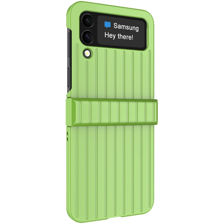 For Samsung Galaxy Z Flip4 5G IMAK JS-3 Series Colorful Vertical Stripe PC Case