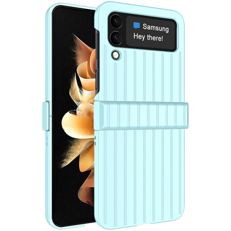 For Samsung Galaxy Z Flip4 5G IMAK JS-3 Series Colorful Vertical Stripe PC Case