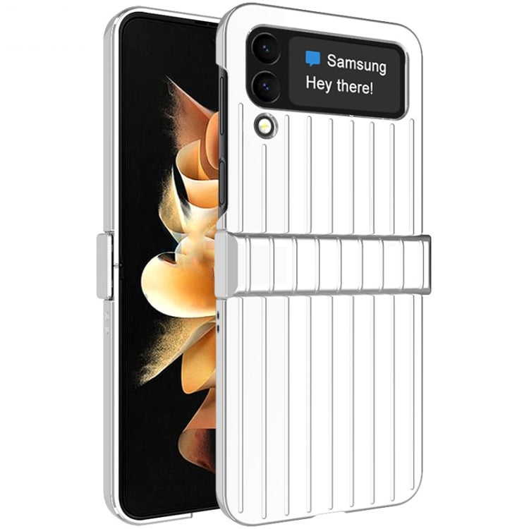 For Samsung Galaxy Z Flip4 5G IMAK JS-3 Series Colorful Vertical Stripe PC Case