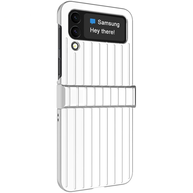 For Samsung Galaxy Z Flip4 5G IMAK JS-3 Series Colorful Vertical Stripe PC Case