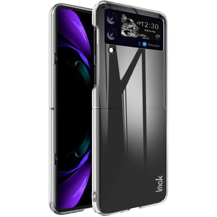 For Samsung Galaxy Z Flip4 5G IMAK Wing II Wear-resisting Crystal Pro PC Protective Phone Case